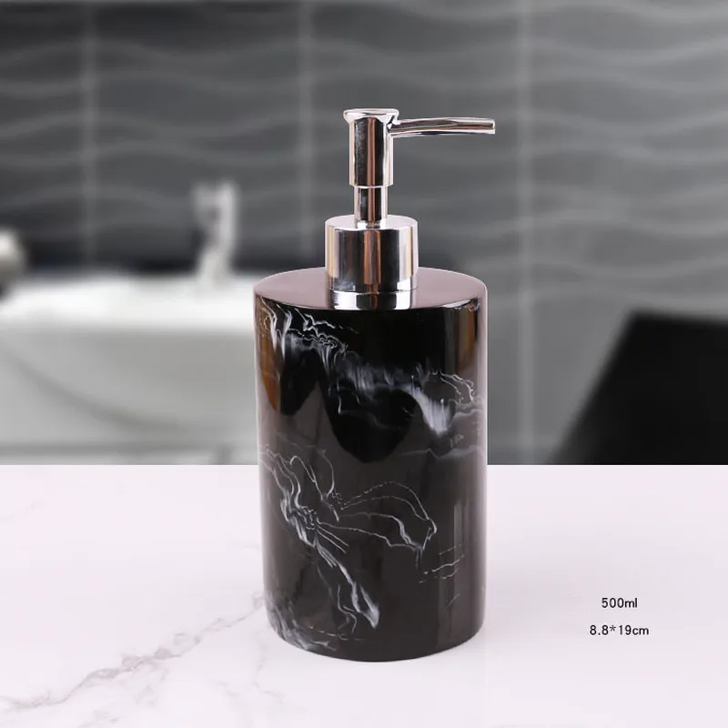 Bathroom Accessories 500ML Resin Emulsion Bottles Latex Bottles Liquid Soap Dispensers Bathroom Set Home Decoration