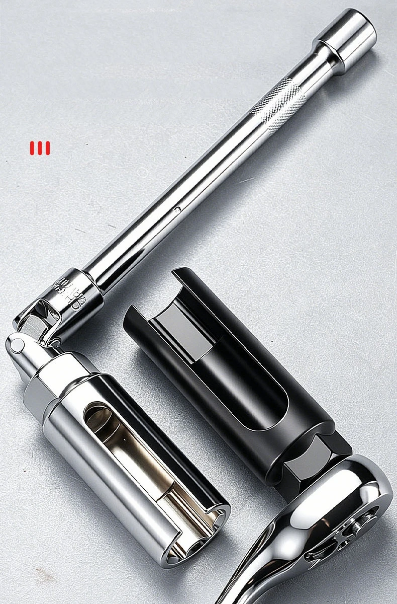 3/5/7/10-teiliges Sauerstoffsensor-Steckschlüssel-Set, Sauerstoffsensor-Entfernungswerkzeug-Kit, 3/8" & 1/2" Antrieb, zum Entfernen und Einsetzen von Sauerstoffsensoren – Detail 6