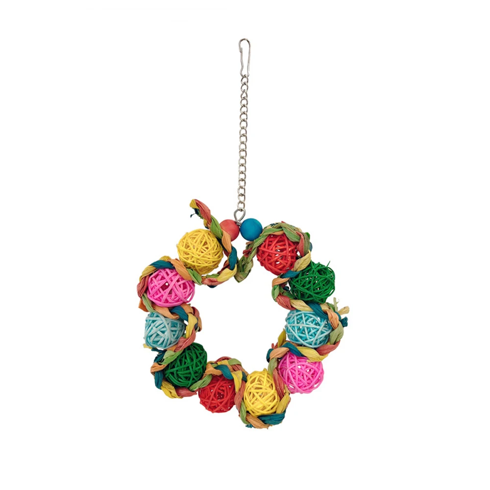 Rattan Bird Swing Toy 6