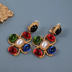 Pearl Earrings for Women Vintage Niche Style Earrings French Style Personality Temperament Earrings