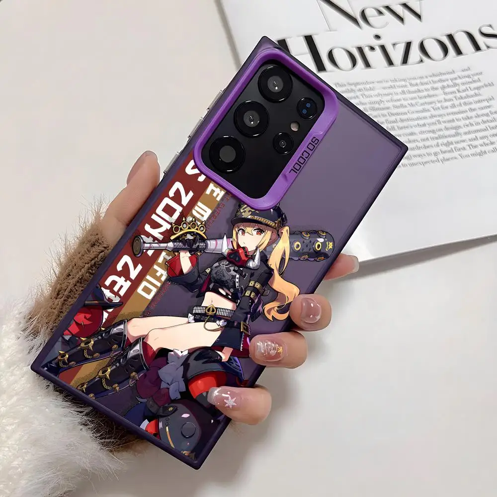 Zenless gioco ruolo Cassa Del Telefono Per Samsung Galaxy S25 Edge S24 S23 S22 S21 S20 Ultra Fonda Del Silicone Argento Cassa Del Telefono