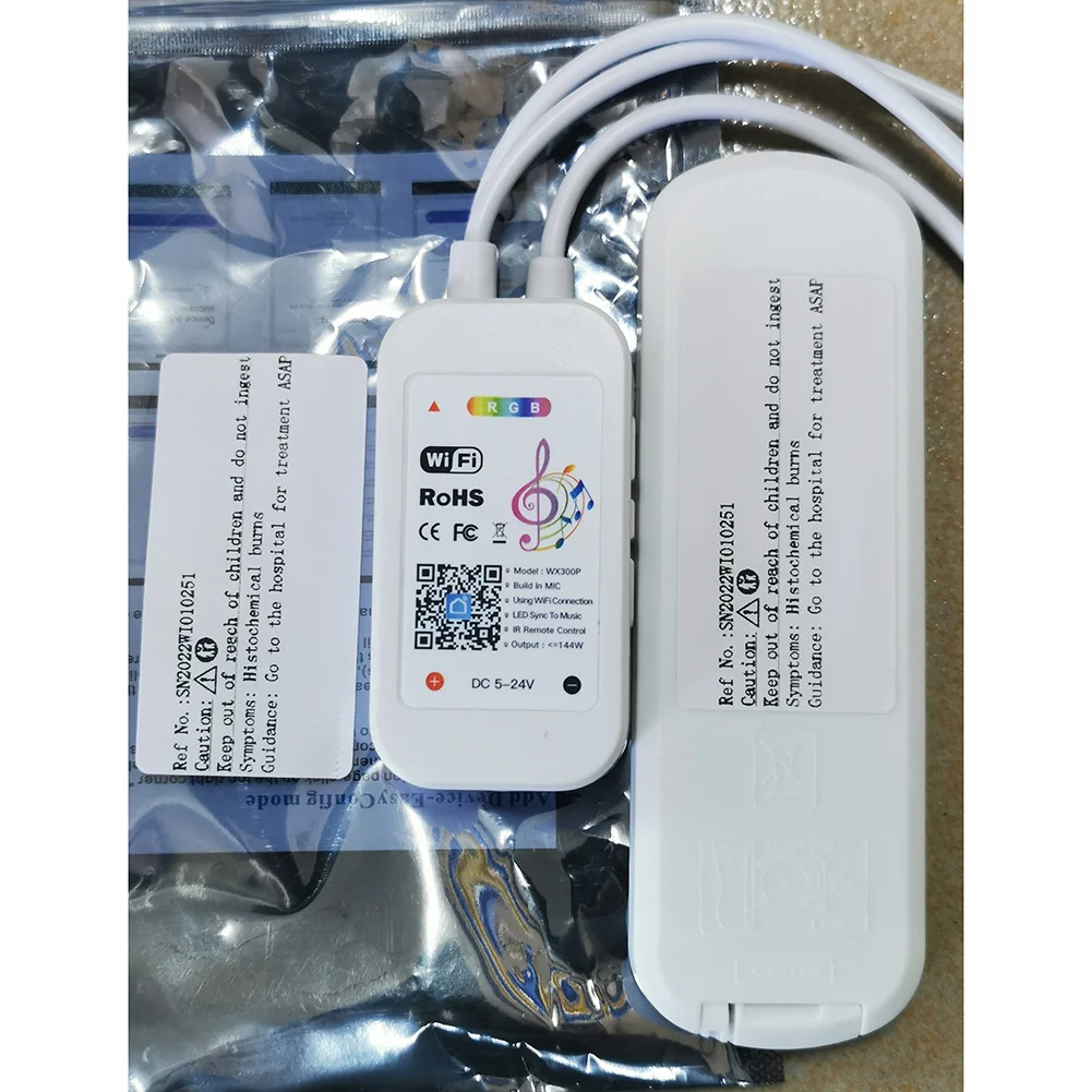 

A84Z-Tuya Wi-Fi RGB контроллер для светодиодных лент 3528 2835 5050 RGB контроллер с 24 клавишами дистанционного управления