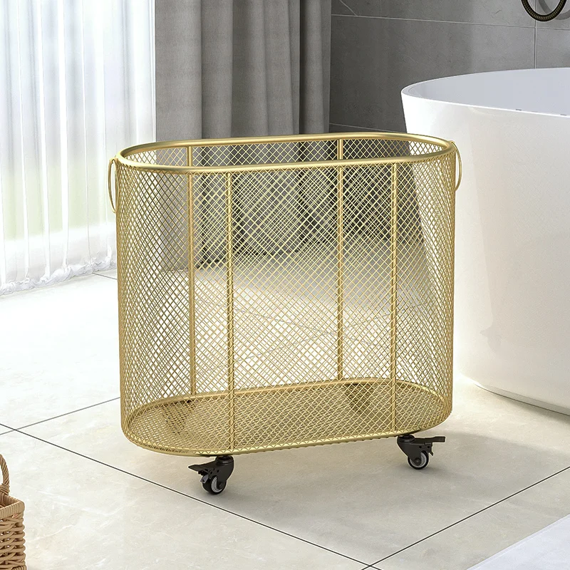 Nordic Bathroom Storage Basket Laundry Basket Light Luxury Household Ins Style Clothes Storage Basket Laundry Organizer