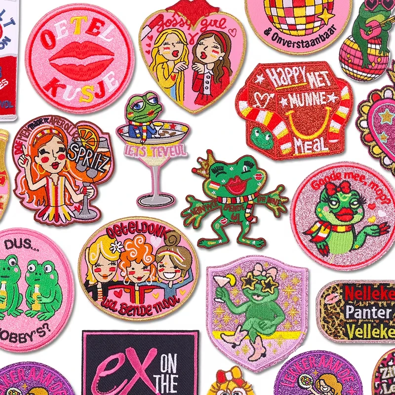 NEW Hots Netherland Oeteldonk Emblem Embroidered Patches Iron On Patches For Clothing Celebrations DIY Netherland Carnival Patch