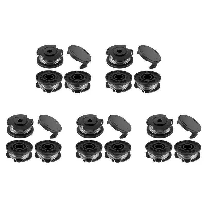 CYCLI-15 Pack String Trimmer F016800569 Spool Line With F016F04557 Spool Cover For Easy Grass Cut ART 215SL 26SL