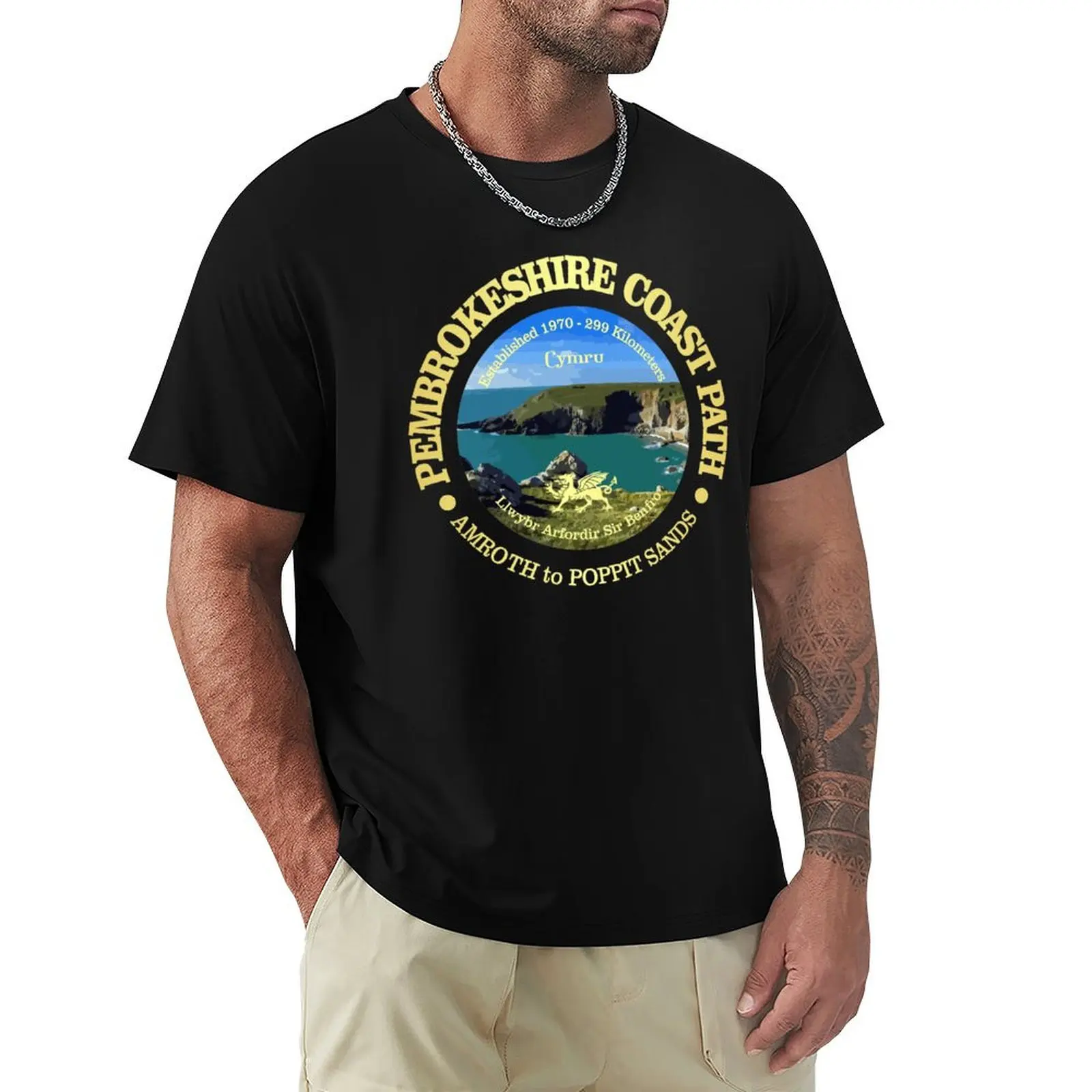 Pembrokeshire Coast Path (OBP) T-Shirt Water Resistant Casual T-Shirt
