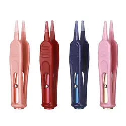 Plastic Baby Dig Booger Clips Forceps Infants LED Light Cleaning Tweezer Nose Safe Tweezers Infants Nose Safe Tweezers