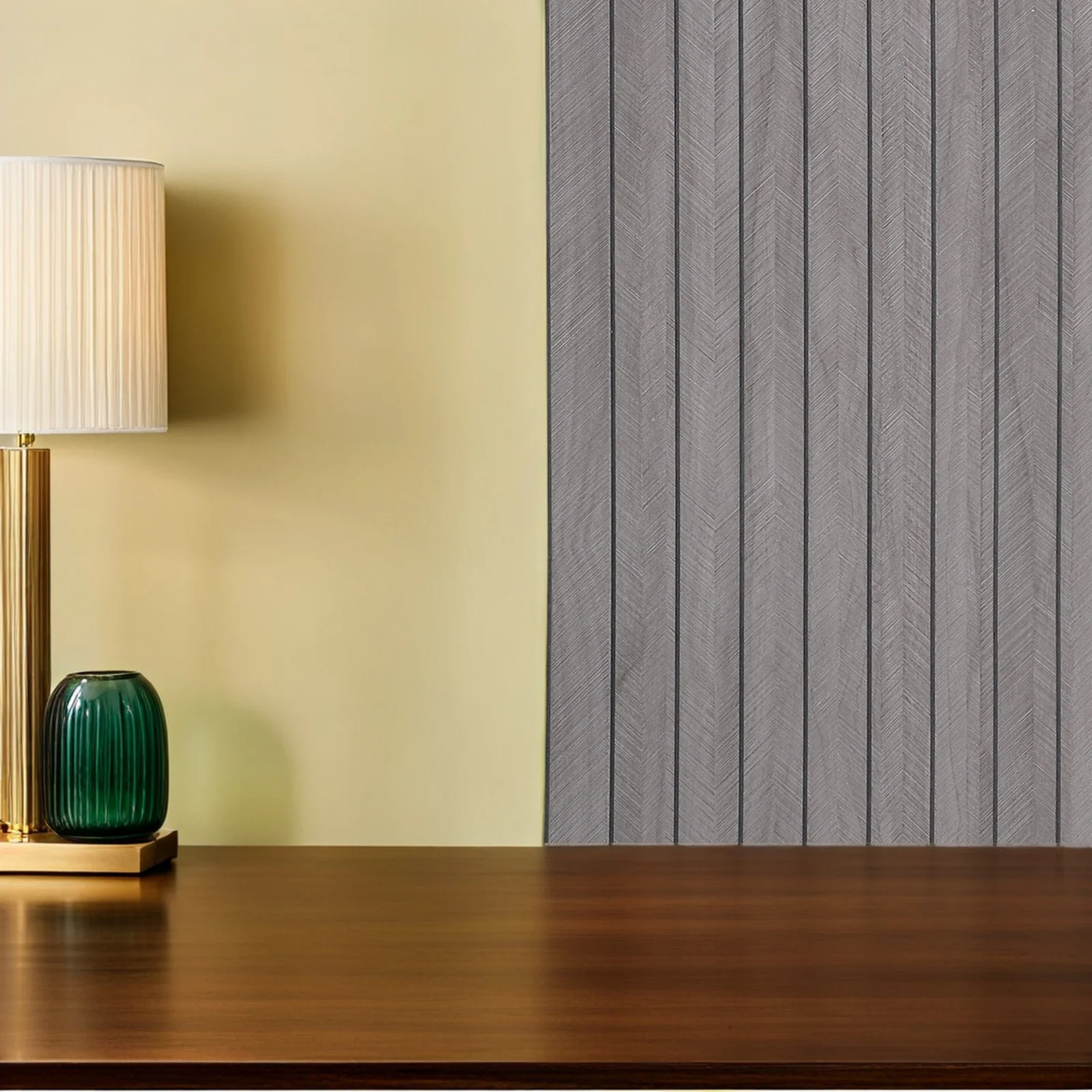 

Wood Grain Peel and Stick 3D Thicken Wall Panel Waterproof Decorative Background Dark Grey Kitchen Shelf Countertop