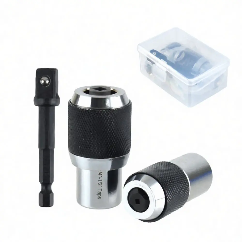 Adjustable Tap Holder Adapter For Hand Tapping Threading Tool Durable Chrome Vanadium Steel Drill Bit Chuck Extractor