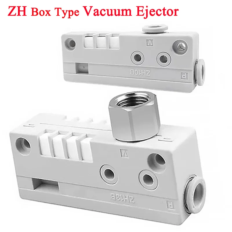 

New ZH Box Series Vacuum Generator High Vacuum Pressure ZH05BSA/10BLA-06 High Suction Large Flow ZH07BS/13BLA-01-02 SMC Type