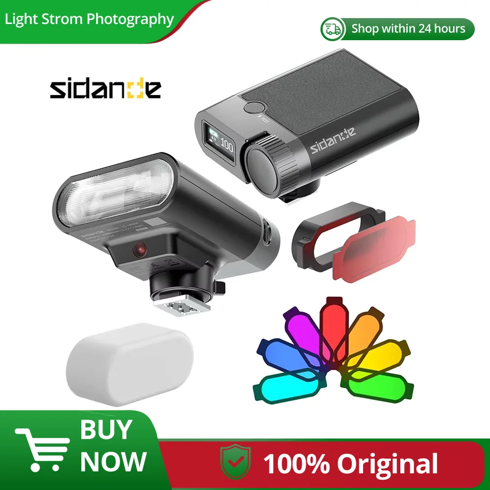 

SIDANDE S01 Portable Camera Flash G16 High Brightness 10W Fast Charging 2000mAh Long Battery Life Universal Camera Flash