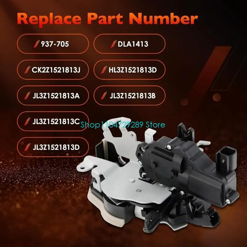 D8KE Integrated Front Left Latches Actuator with Electrical Connector, Door Lock Assembly for Replacement Repair for 2017-2020