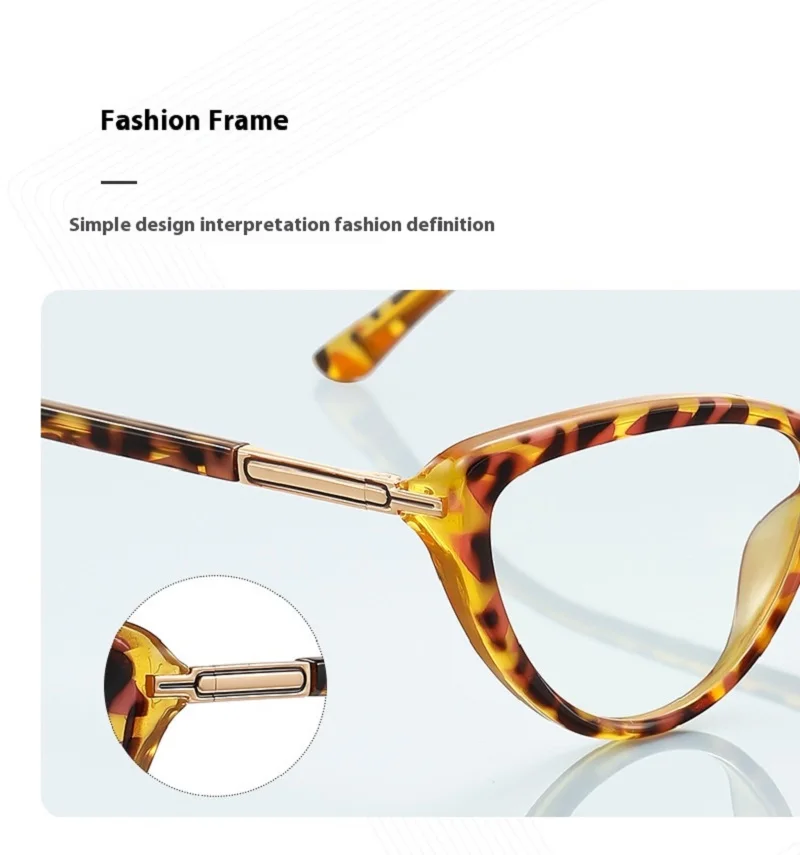 Le nuove montature per occhiali per gatti possono essere utilizzate per occhiali da vista, occhiali per miopia, lenti multi-focus che cambiano colore anti-luce blu