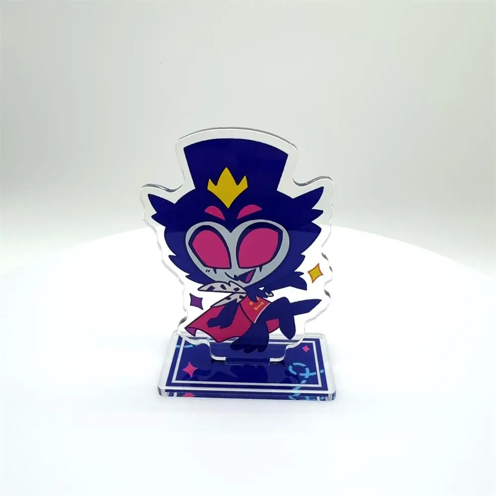 애니메이션 그림 아크릴 스탠드 모델 플레이트 Alastor Fizzarolli 천사 책상 장식 서 로그인 게임 팬 선물 장식품 스탠드 모델