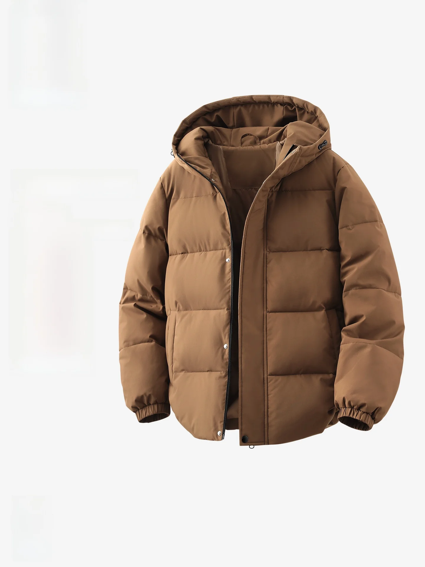 

Утепленная зимняя куртка мужская с капюшоном, хлопковое пальто, теплая верхняя одежда, молодежная повседневная модель с длинными рукавами, на молнии, цветная