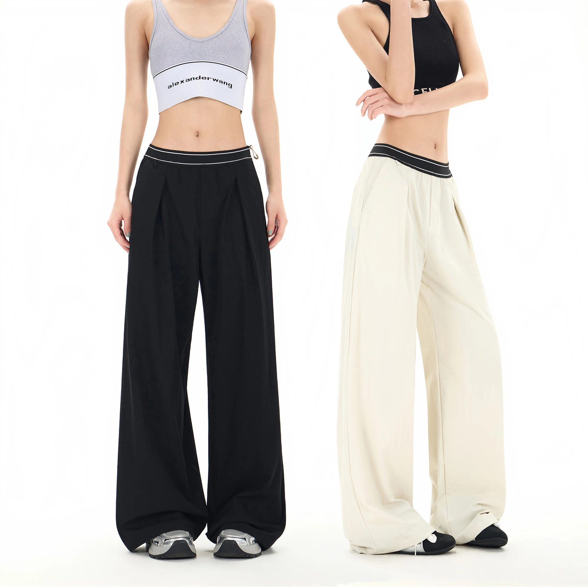 Spring Summer Lightweight Casual Sport Pant Women Outdoor Hiking Quick Dry Loose Techwear City Walk Track Cargo Pants Trousers