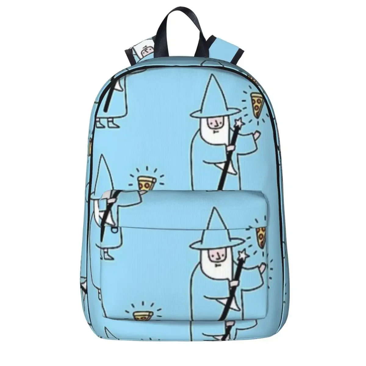 Pizza Wizzard Woman Backpacks Boys Girls Bookbag Casual Children School Bags Portability Laptop Rucksack Shoulder Bag