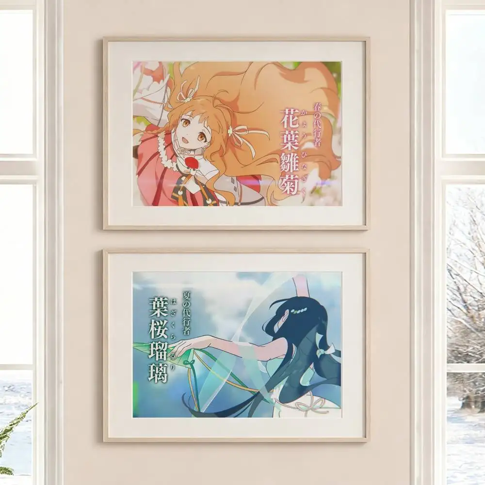 A-Agents of the Four Seasons Anime Poster HD Self Adhesive Waterproof Wall Art Ideal for Home Office Dorm Gift Customizable