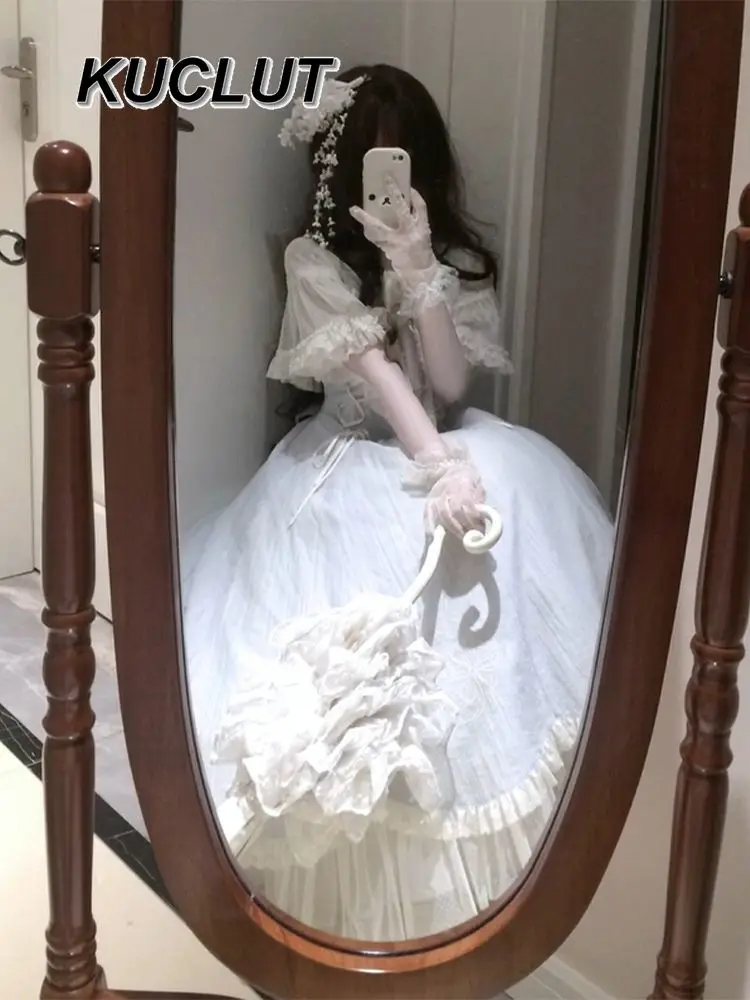 ファッションプリンセスロリータドレス女性スキニー半袖カジュアル甘いかわいい女性のエレガントなドレス春夏新作 2025