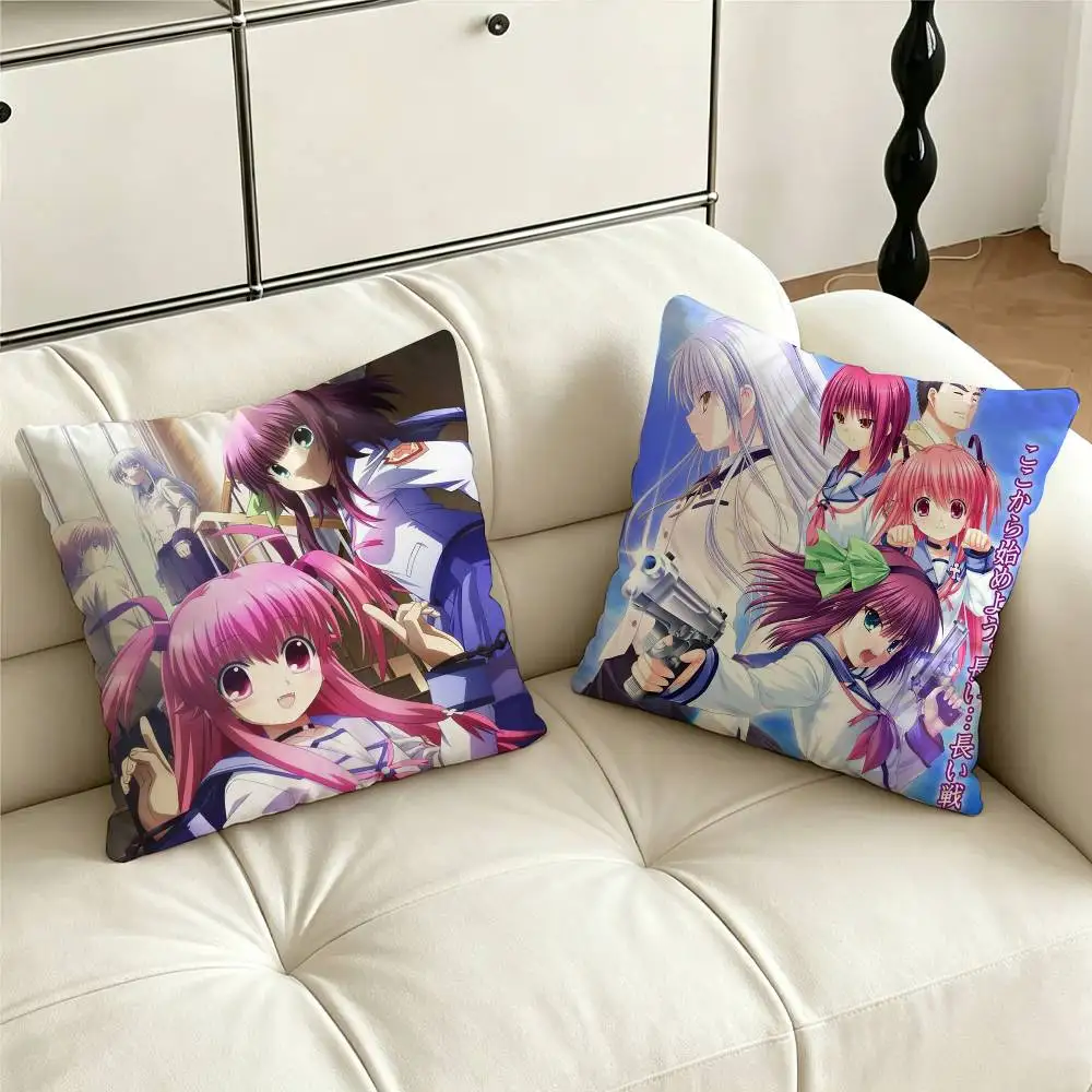 Angel Beats Emotional_Anime Pillow Case for Sofa Living Room Home office Decor Protective Cover