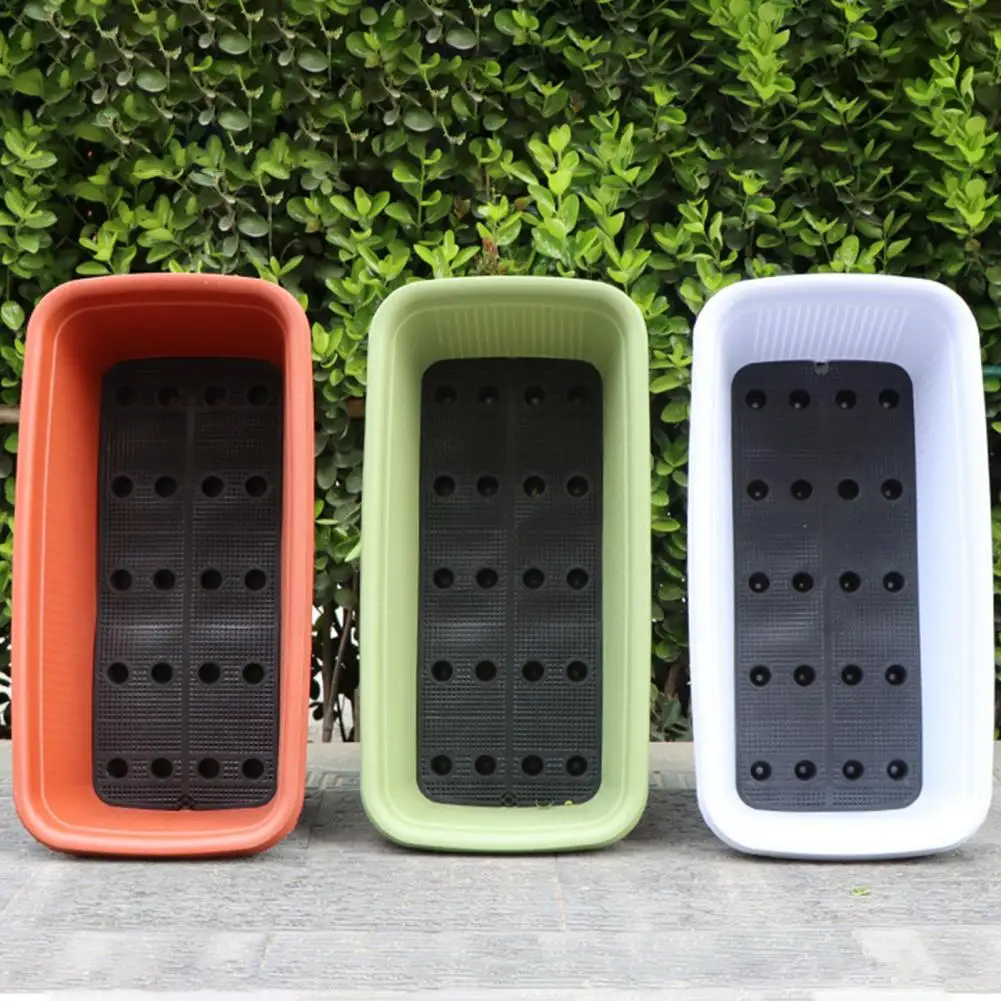 Vegetable Flowerpot Home Garden Pot Flowerpot with Porous Drainage Design Deepened Widened Planter for Healthy Vegetable Growth