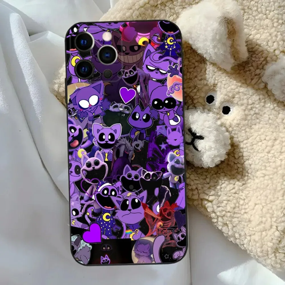 Catnap and D-Dogday Cute   Phone Case For Apple iPhone 15,14,13,12,11,Pro,X,XS,Max,XR,Plus,Mini Soft Black Cover