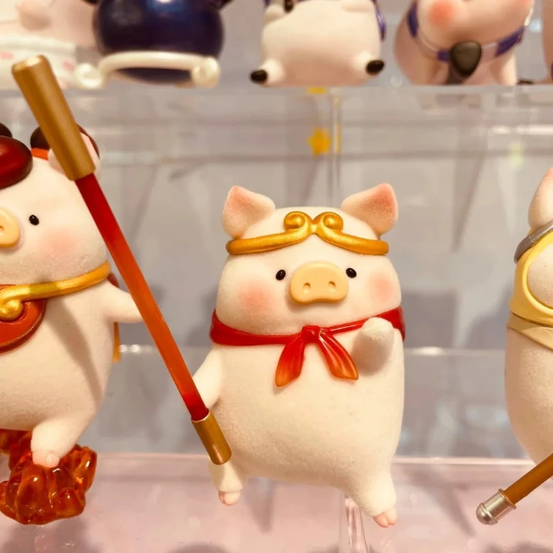 الأصلي لولو رحلة الخنزير في الغرب سلسلة صندوق أعمى لطيف أنيمي الشكل غرفة سطح المكتب الحلي نموذج اللعب مفاجآت هدية #4