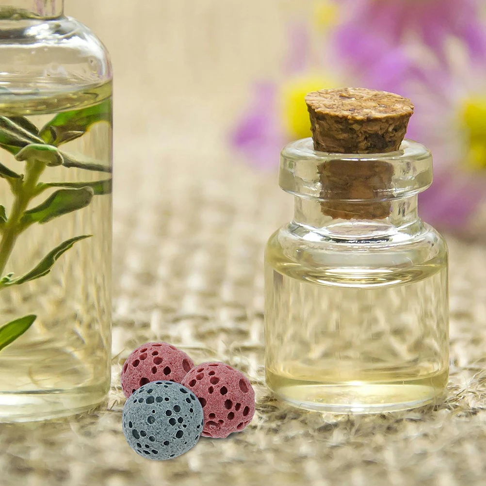 

42 Pcs Volcanic Stone Diffuser Beads Aroma Rock Carpet Natural for Woman Colorful Lava Aromatherapy Necklace Pendant Plaster