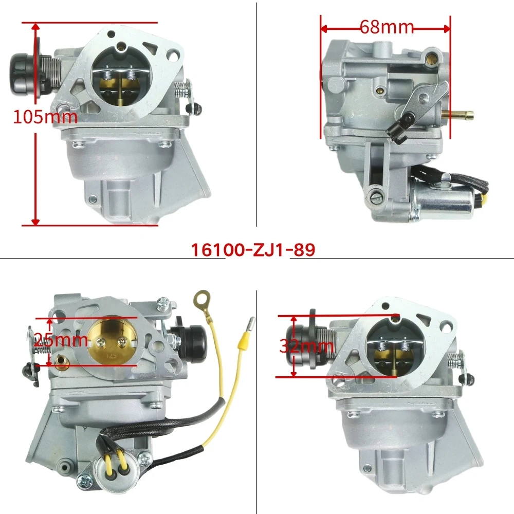 Carburetor 16100-ZJ1-89 With Gaskets For Honda GX610 GX620 V Twin 20HP Engine Generator Lawn Mower
