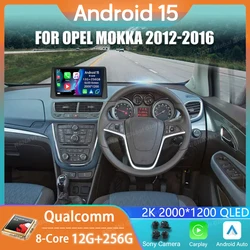 Car Radio Android 15 For Opel Mokka 1 2012 - 2016 GPS Carplay Multimedia Player BT Head Unit DVD Navigation Stereo DSP Audio RDS
