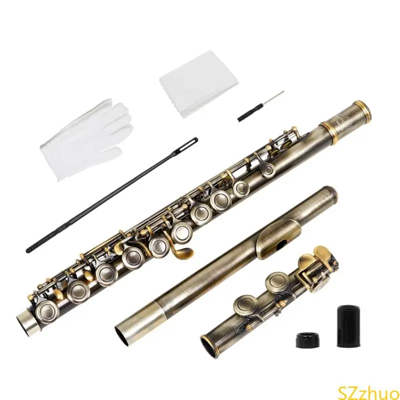 

16 Closed Holes Flute C Key Flute Concert Performances Flute Woodwind Instruments for Children and Music Enthusiasts