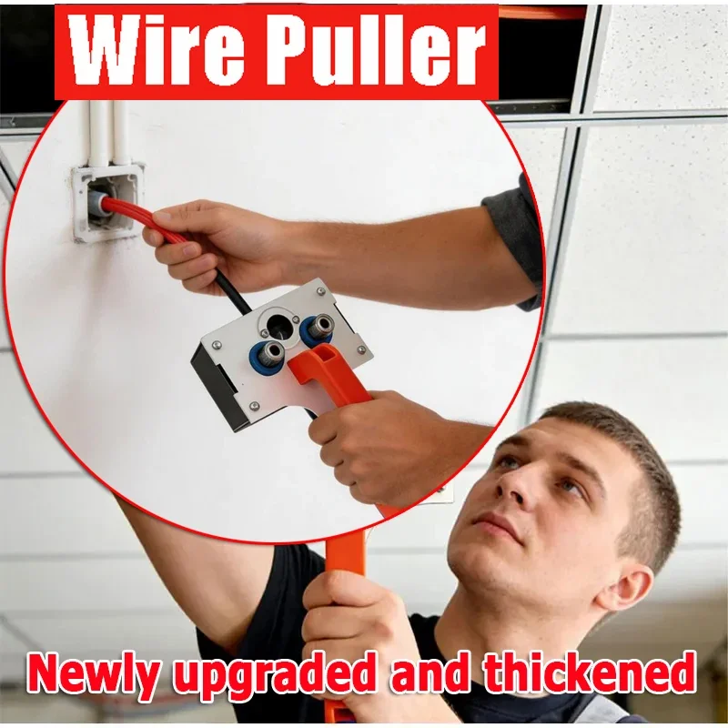 Electrician Wire Puller Cable Pulling Tool with Hex Shank for Conduit Wire, Fishing Tool for Wall Fits Up to 5-8mm Dia Cable