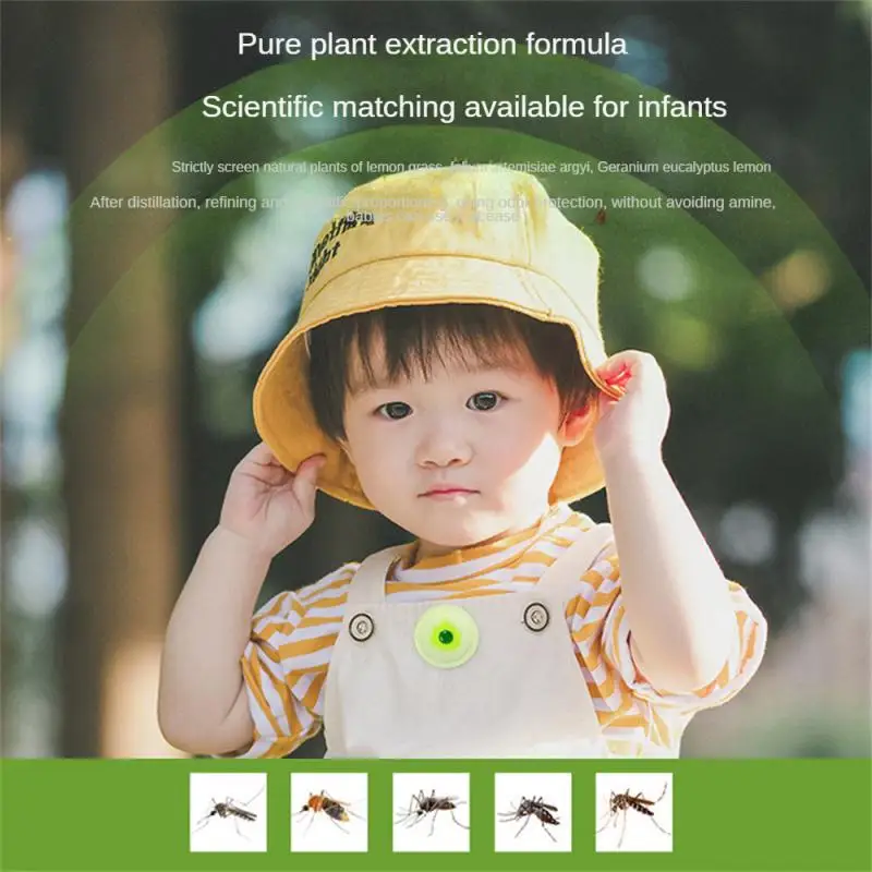 Parche antimosquitos portátil no irritante para adultos y bebés, pegatinas para exteriores, pasta de Mosquitos de aceite esencial de plantas de