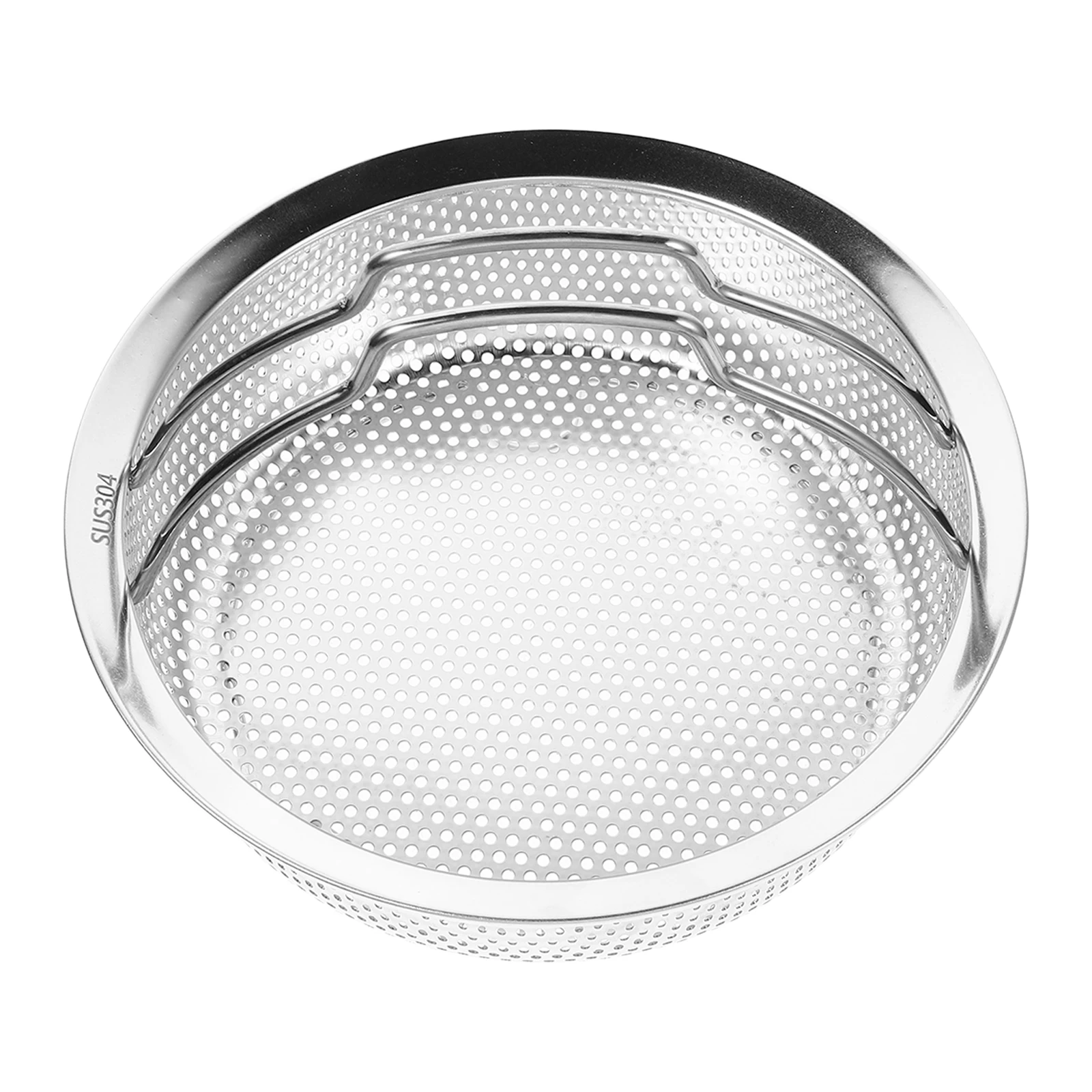 

Stainless Steel Colander 18Cm Heavy Duty Fine Mesh Steamer Basket For Vegetables Fruits Rice Noodles With Handle Kitchen