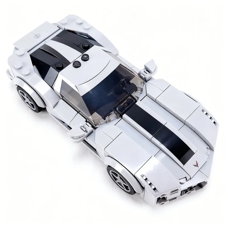 ตัวต่อ MOC Corvette Stingray Concept Sideswipe City Champions จำนวน 272 ชิ้น ของเล่นตัวต่อสำหรับเด็ก ของขวัญคริสต์มาส