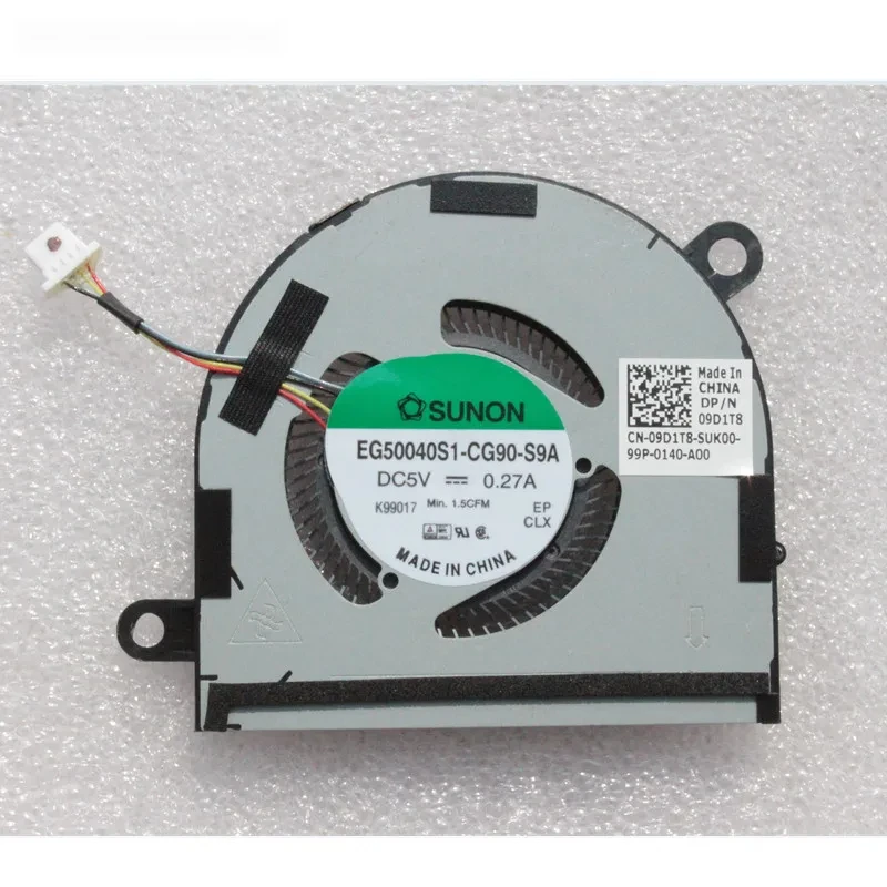 New Original Laptop CPU Cooling Fan For Dell Latitude 14 7400 P100G001 9410 2-in-1 DC28000M3SL EG50040S1-CG90-S9A  09D1T8