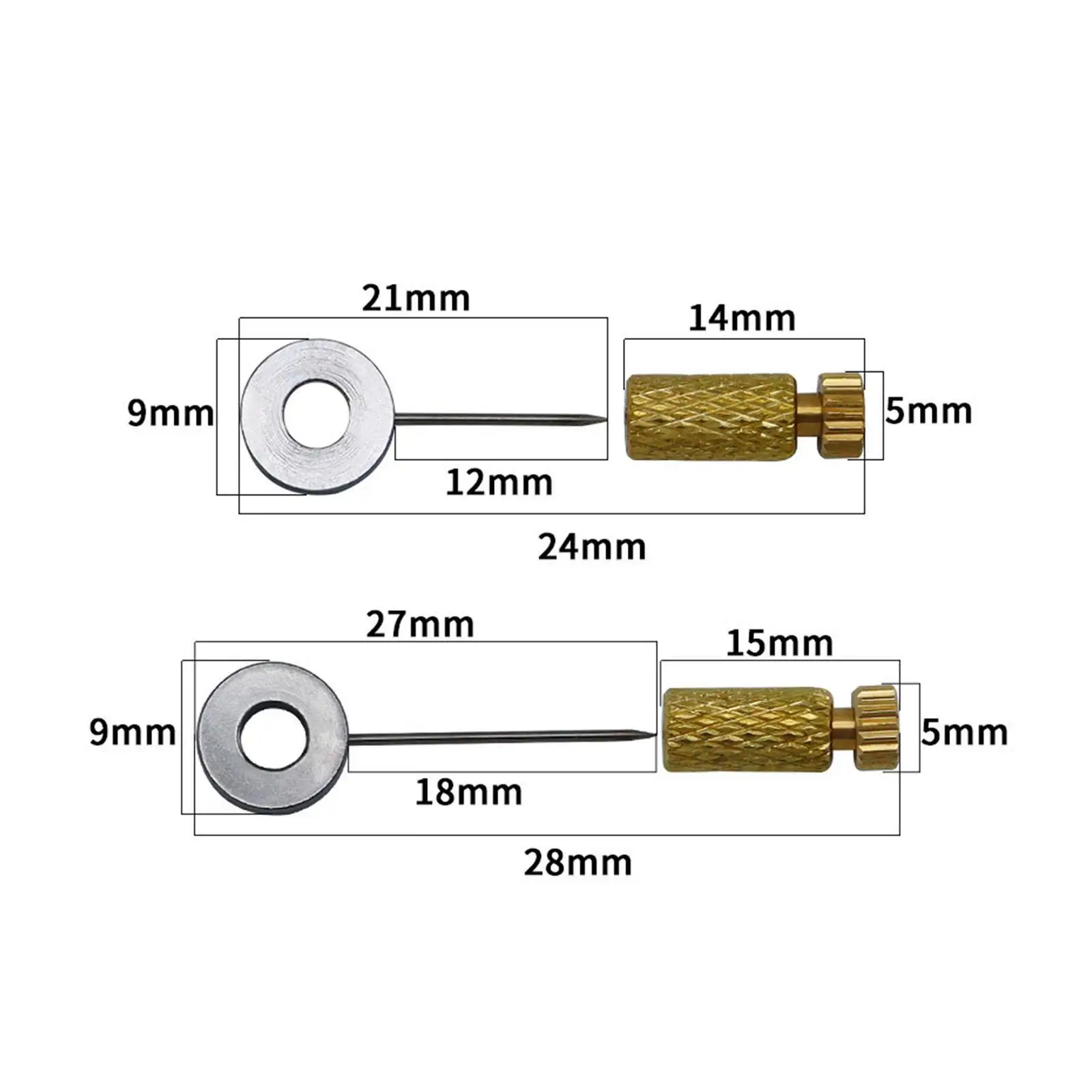 6Pcs Leather Sewing Positioning Pins Leather Stitching Tools Portable Leather Locking Pins for DIY Handmade Leather Making