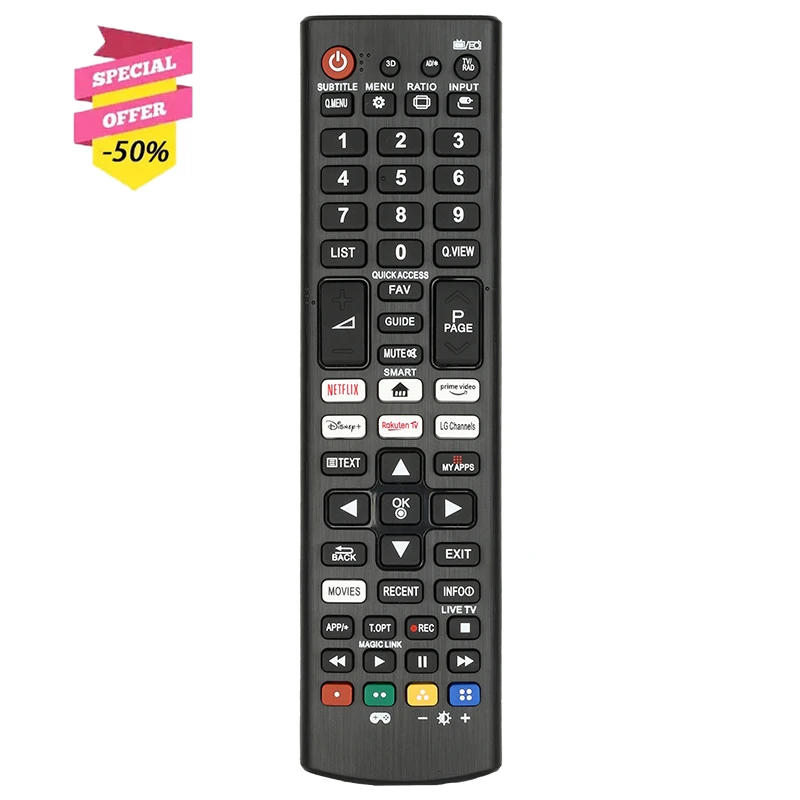 

Universal Remote Control For LG Smart TV Ultra HD LED LCD HDTV 3D 4K Replacement Controller With NETFLIX PrimeVideo MOVIES