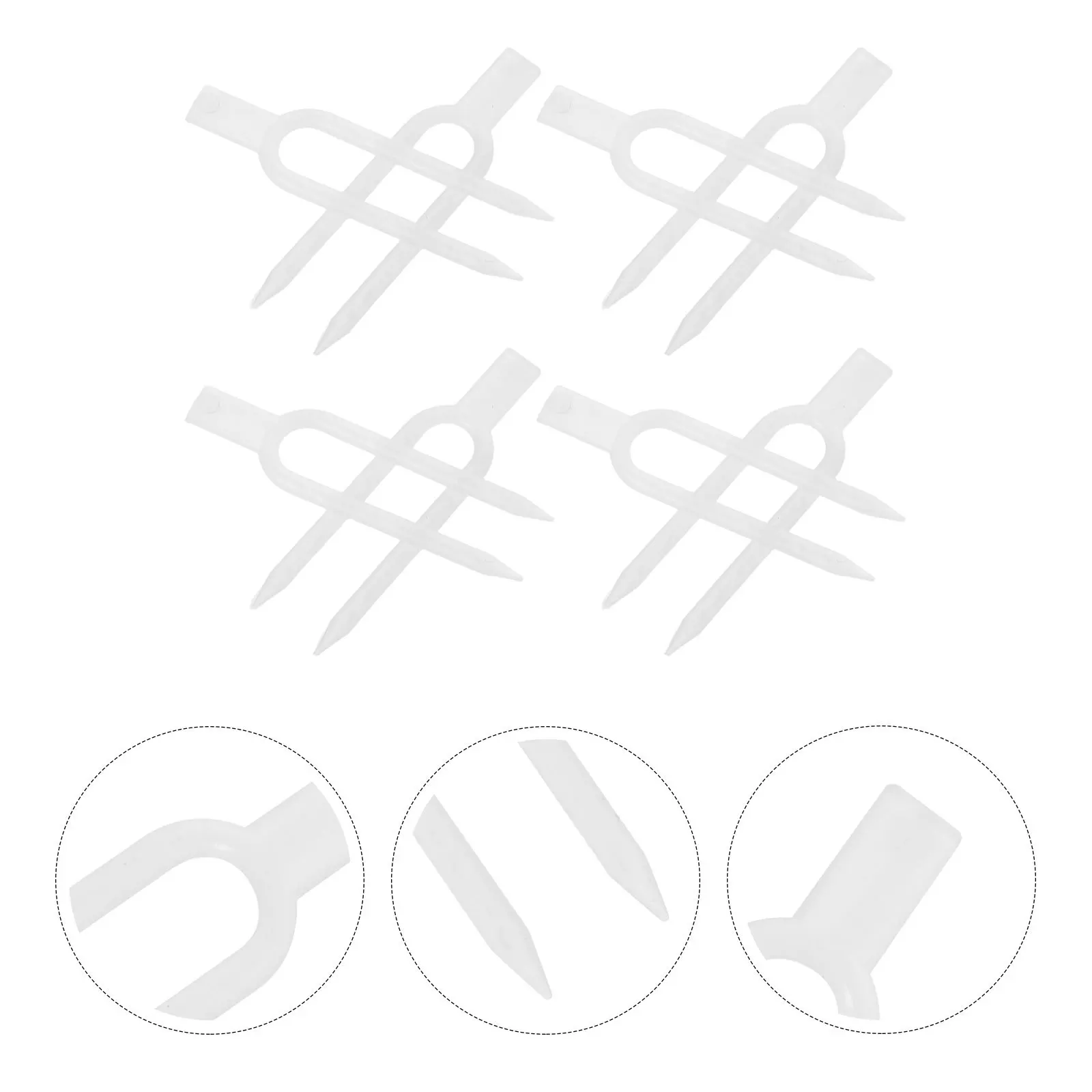 

1Set Plastic Plant Fixing Clips Gardening Pins Transparent Strawberry Support Forks Outdoor Greenhouse Vine Fastening Clips