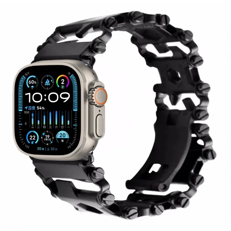 Metal strap For Apple watch Ultra/2 49mm 9 8 7 45mm 41mm Multifunctional tool wristband For iwatch 6 5 4 3 SE 2 44mm 40mm 42mm