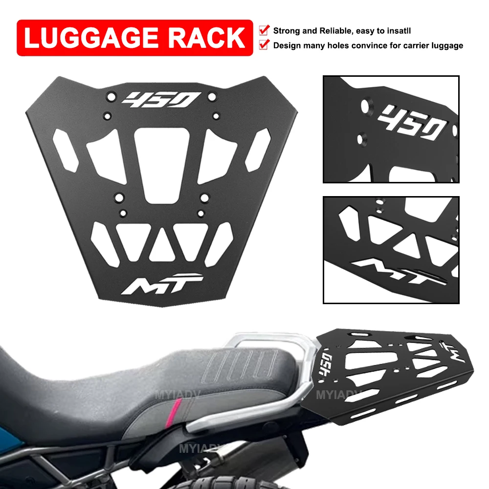

Motorcycle Rear Luggage Rack For CFMOTO 450MT CF-MOTO IBEX 450 2024 2025 Cargo Carrier Shelf Tail Box Storage Suitcase Support