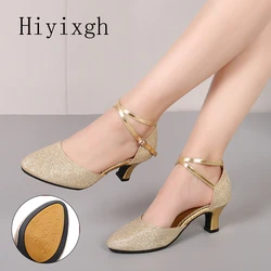 Ballroom Dancing Shoes For Women Latin Dance Shoes Lady Closed Toe Salsa Shoes Low Heels Zapatos Baile Latino Mujer 3.5cm/5.5cm