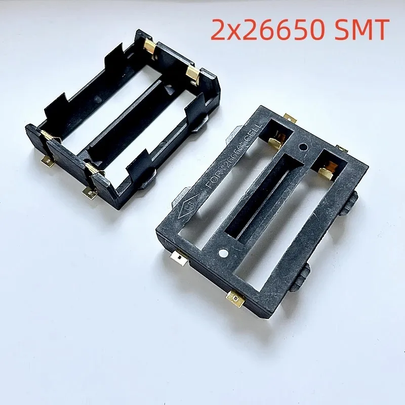 1/2 Slots 26650 Battery Holder 26650 SMT Pins Battery Holder Patches 26650 Battery Case 26650 Battery Box