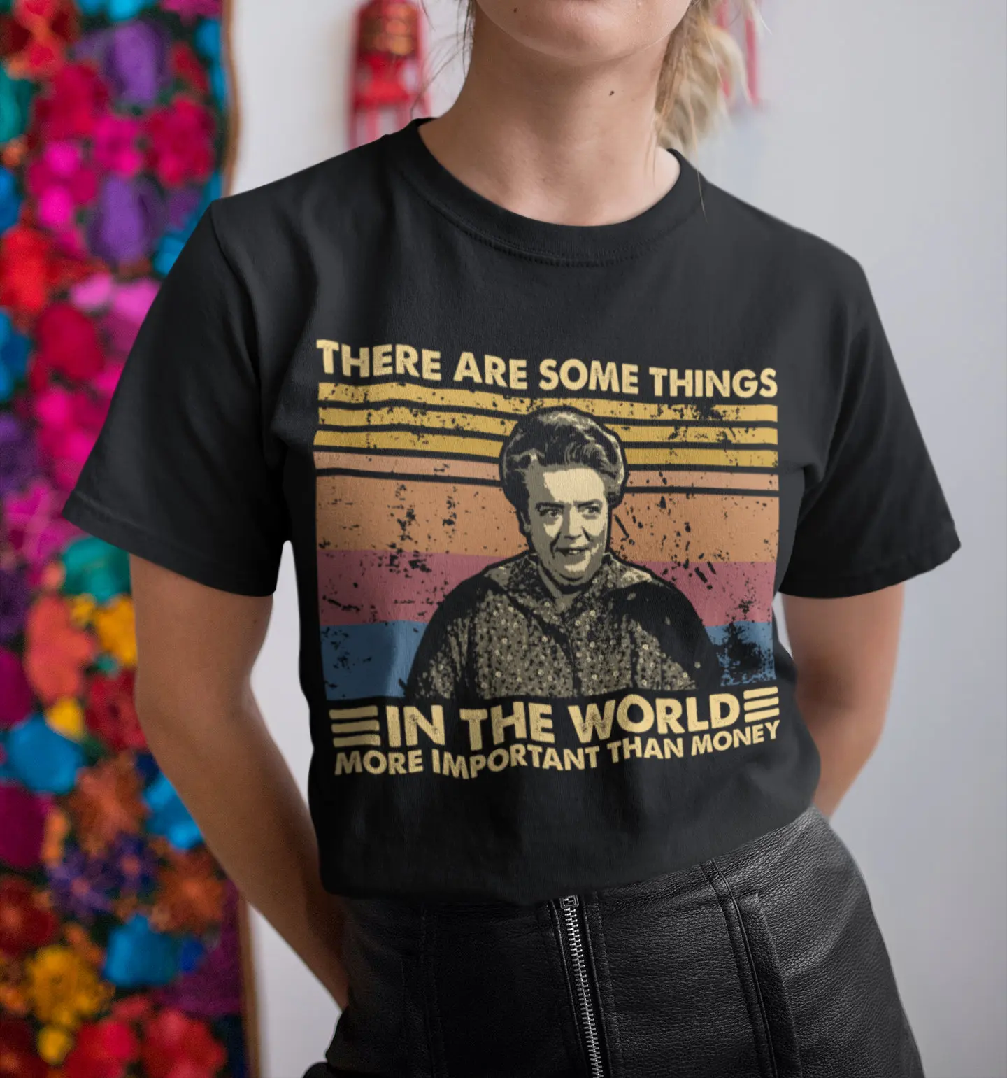 هل أنت لم ترفيه تي شيرت كلاسيكي مطبوع عالي الجودة من القطن الخالص تي شيرت نسائي صيفي أمريكي ريترو مطبوع قصير #3