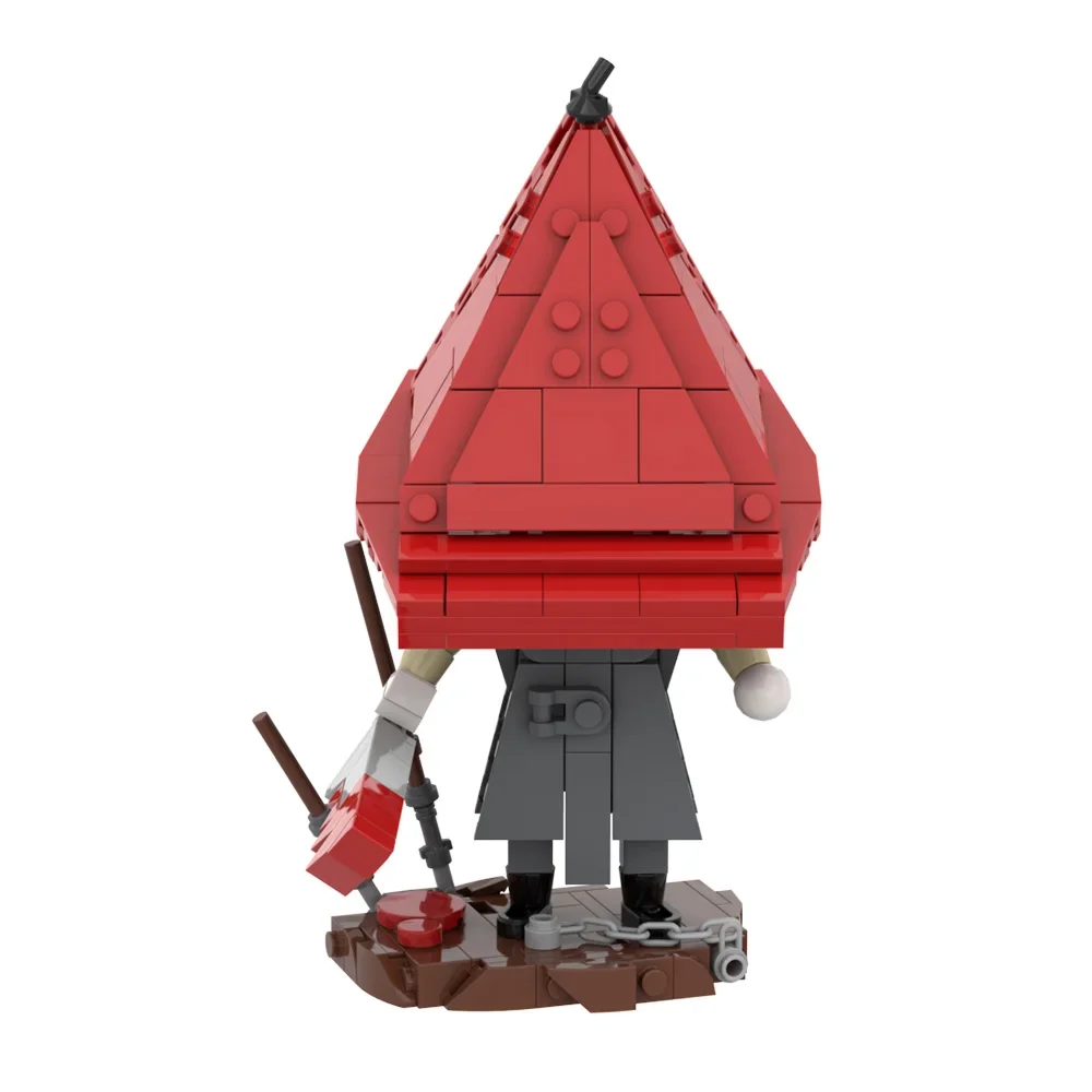 Gobricks-Jeu MOC Silent Hill pour enfants, tête triangulaire rouge, Dakota ides, modèle de blocs de construction, monstre, briques, jouet, cadeau d'anniversaire