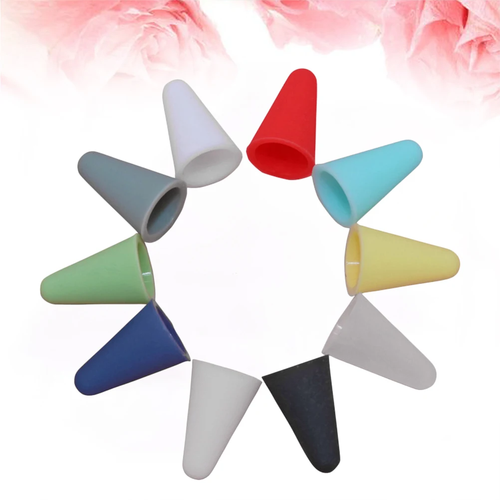 

10Pcs Stylus Pen Nib Protector Silicone Sleeve Cover for Pencil Silent Writing Drawing Accuracy