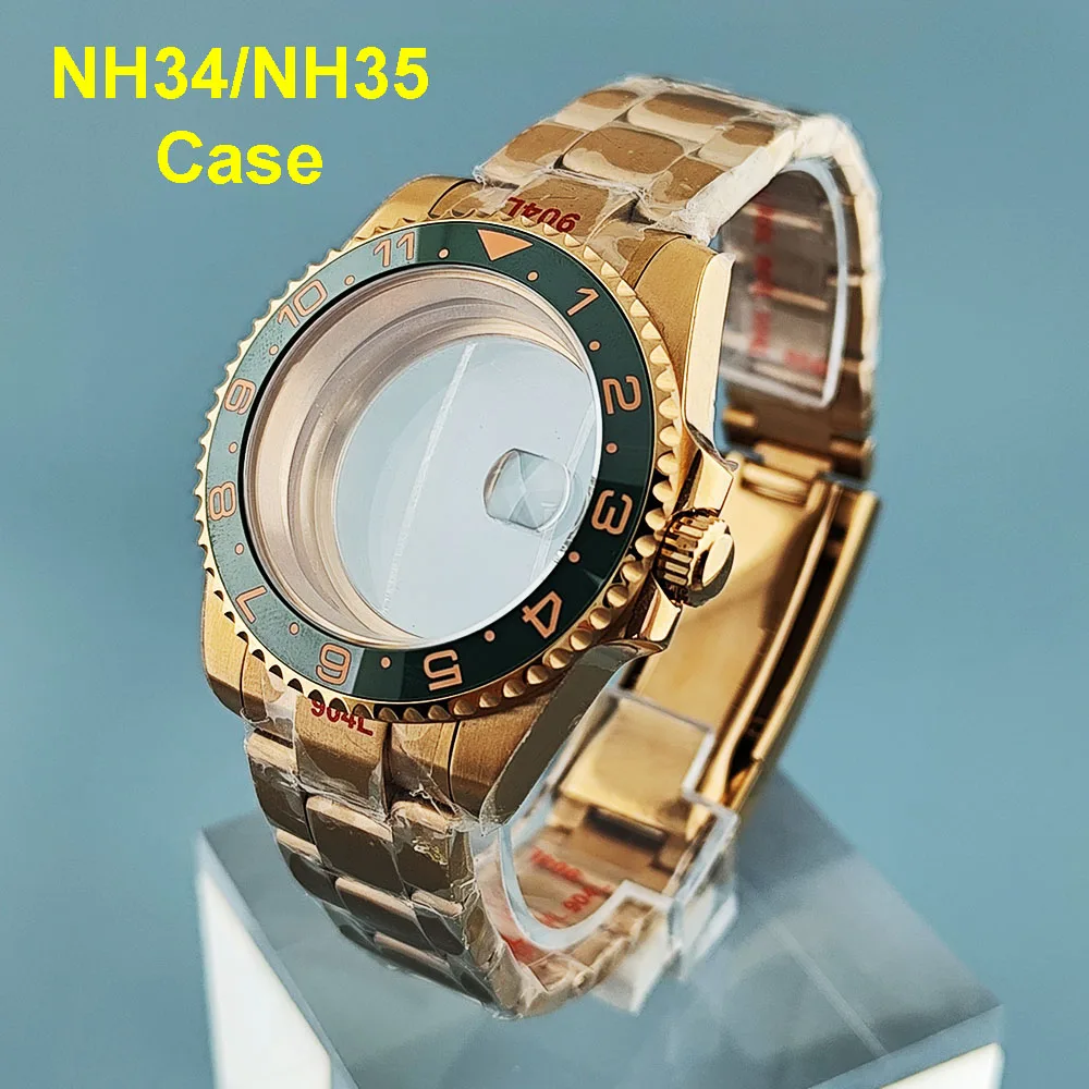 

New NH34 Case NH35 Case Men's Stainless Steel Watch Automatic Watch Suitable for NH34/NH35 Movement Watch Accessories