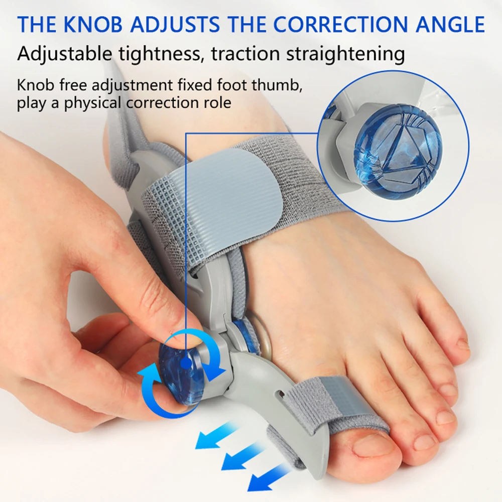 Adjustable Hallux Valgus Big Toe Corrector Orthopedic Bunion Corrector Splint Toe Braces Toe Separator Toes Pedicure Finger