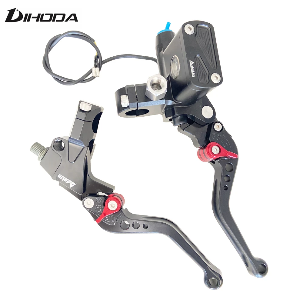 4 color PX6 CNC hydraulic brake clutch pump master cylinder lever Adelin Cable Clutch  universal motorcycle motorbike handle