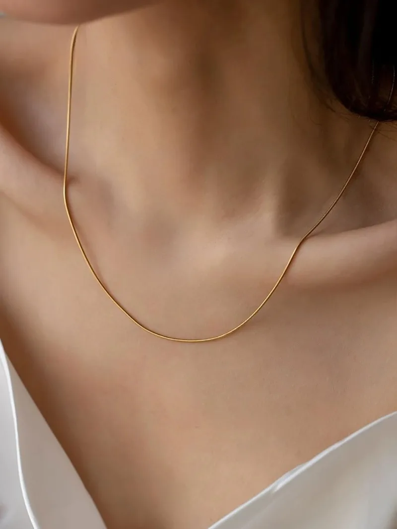 Dainty Layered Gold Necklace Set 3